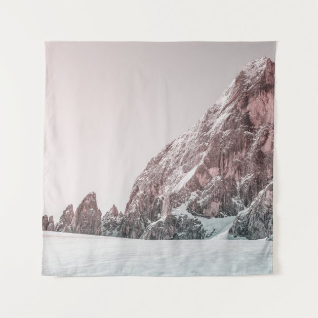 TAPETE DE PAREDE MONTANHA COBERTA POR NEVE (Frente)