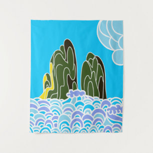 Tapete De Parede Montanha e meio marinho (50" x 60")