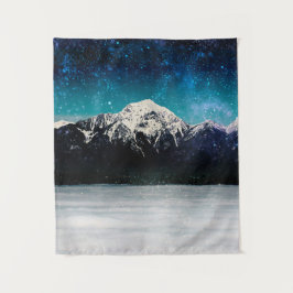 Tapete De Parede Montanha galáxia sonhadora acima das nuvens