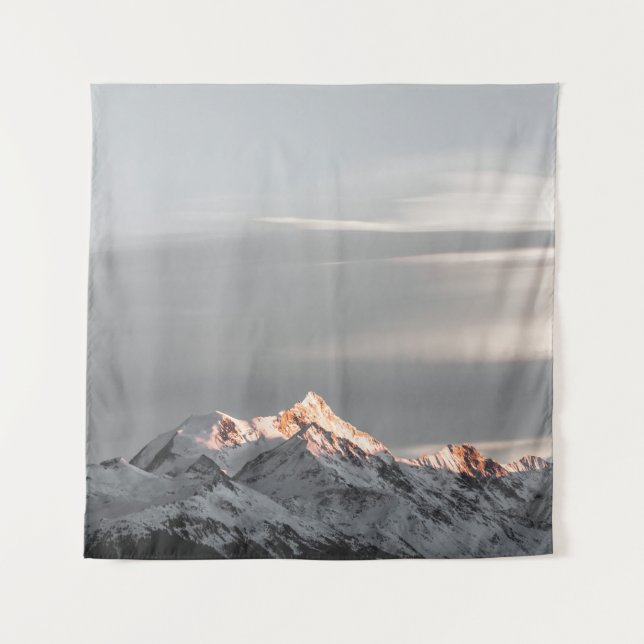 TAPETE DE PAREDE MONTANHAS COBERTAS COM NEVE (Frente)