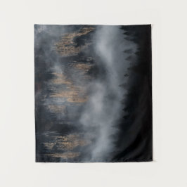 Tapete De Parede Montanhas com neblina através da floresta