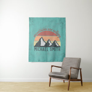 Tapete De Parede Montanhas em tons pastel vintage estão chamando mo