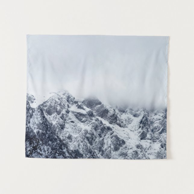 Tapete De Parede Montanhas majestosas abaixo das nuvens (Frente (Horizontal))