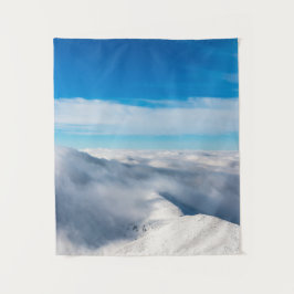 Tapete De Parede Montanhas que emergem de nuvens