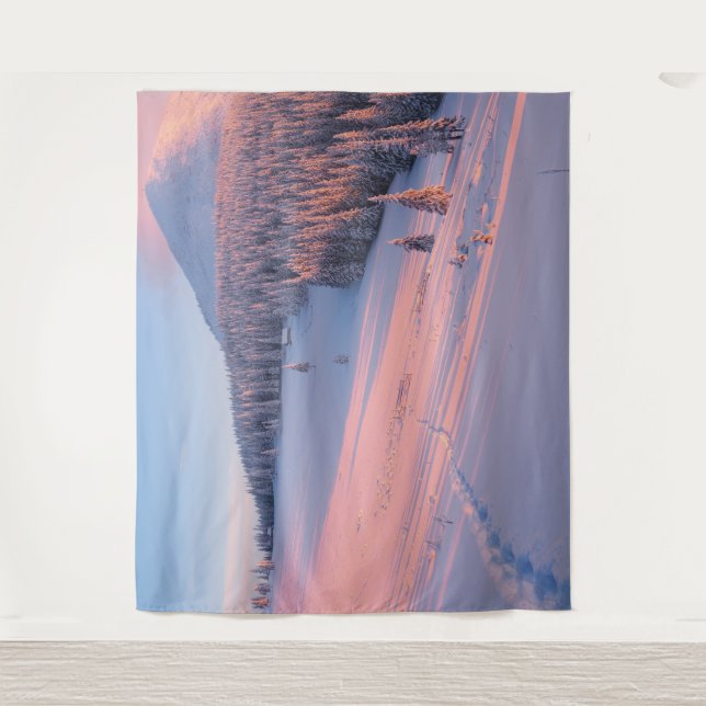 Tapete De Parede Montanhas Snowy (Frente)