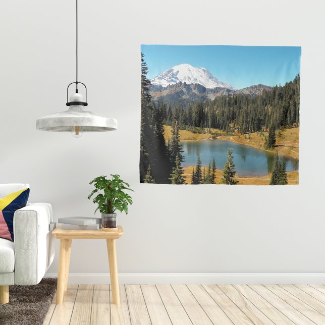 Tapete De Parede Monte Rainier e Tipsoo Lake Landscape (In Situ (Lamp))