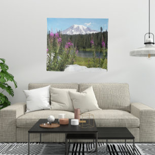 Tapete De Parede Monte Rainier Wildflower Photo