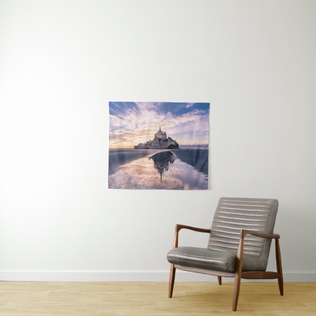 Tapete De Parede Monumentos | Mont Santo-Michel, Normandia França (In Situ (Horizontal))