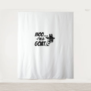 Tapete De Parede Moo. Eu sou um Zoogoer Goat Wildlife Engraçado Gir