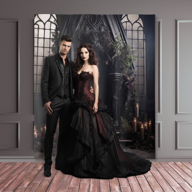 Tapete De Parede Moody Gothic Dark Alter Flowers & Greenery XLarge (Criador carregado)