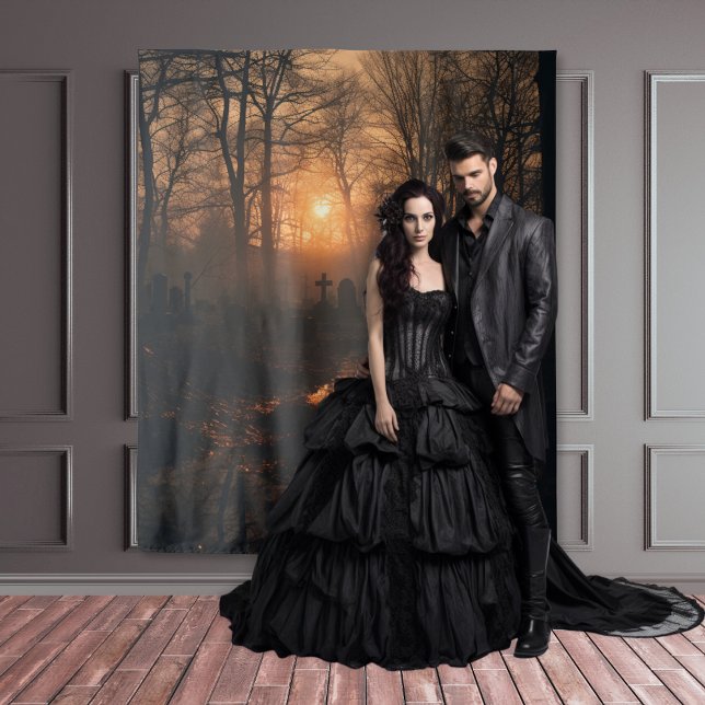 Tapete De Parede Moody Gothic Sunset Graveyard XLarge (Criador carregado)