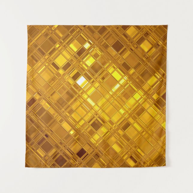 Tapete De Parede Mosaico ouro: Fundo Dourado Luxuoso (Frente)