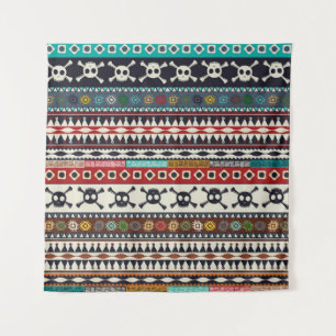 Tapete De Parede Motif asteca, design de padrão sem costura