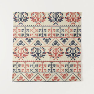 Tapete De Parede Motif de bordados palestiniano, padrão sem costura