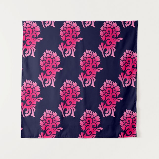 Tapete De Parede motif motif background abst de flores de múghal in (Frente)