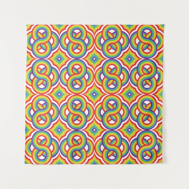 Tapete De Parede Motifs Simples Coloridos Modernos (Frente)