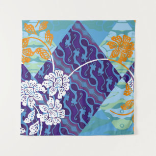 Tapete De Parede Motivos batidos indonésios com um plano muito dist