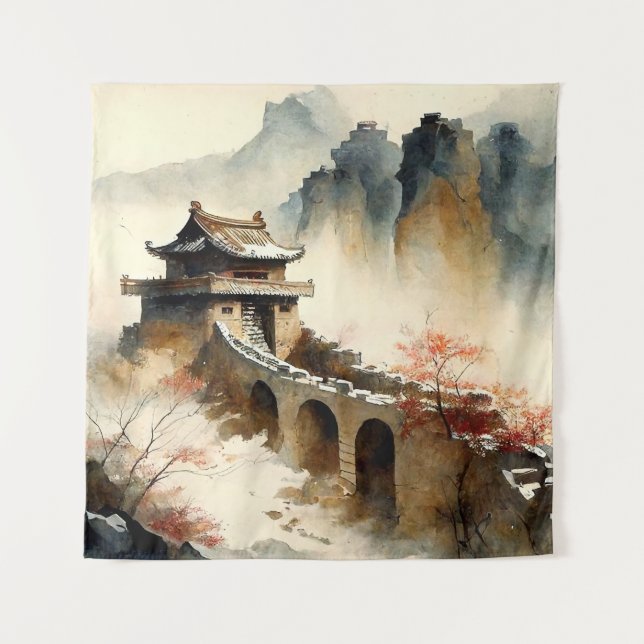 Tapete De Parede Motografia aquática chinesa: Muro do Excelente (Frente)