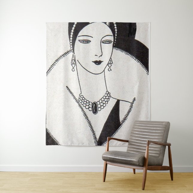Tapete De Parede mulher art déco de 1928 (In Situ)