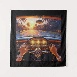 Tapete De Parede Mulheres elegantes em carros clássicos