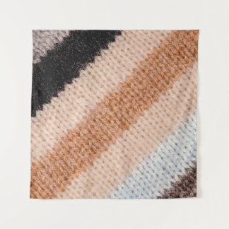 Tapete De Parede Multicolored striped wool fabric texture closeup p