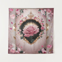 Mural da Rosa Rosa Elegante Casamento #2