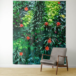 Tapete De Parede Mural Floral Ilha da Praia Tropical Parede
