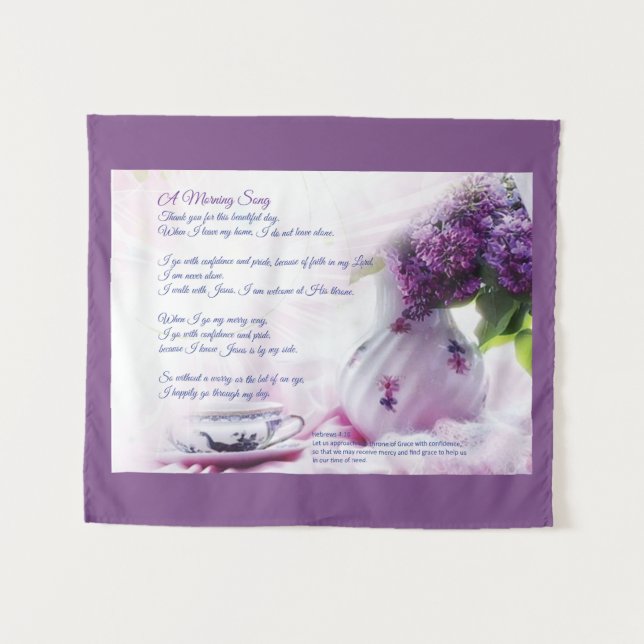 Tapete De Parede Mure a chapa, poema, tapeçaria, imagens, tapesty (Frente (Horizontal))