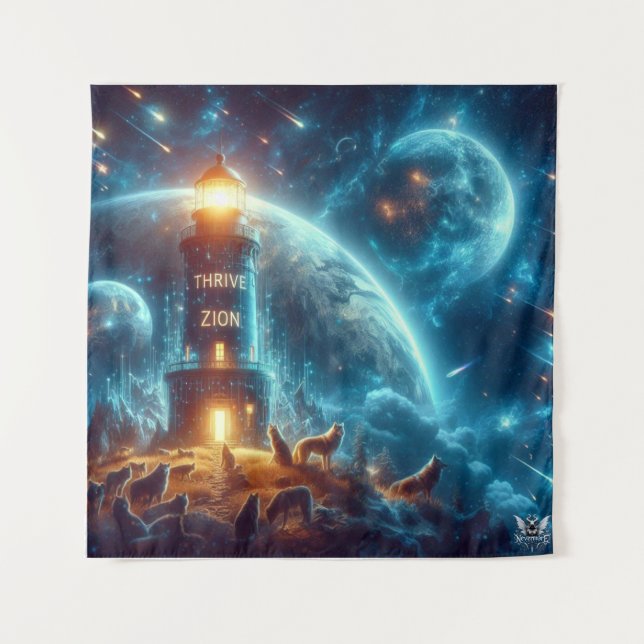 Tapete De Parede Muro de Thrive da Equipe (Frente)