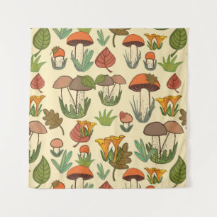 Tapete De Parede Mushroom pattern. 