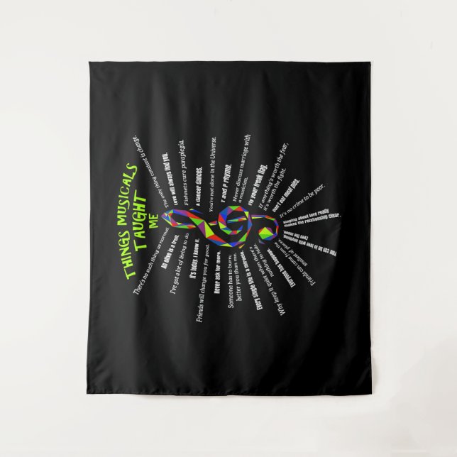 Tapete De Parede Música Atre As Coisas Que Os Musicais Me Ensinaram (Frente)