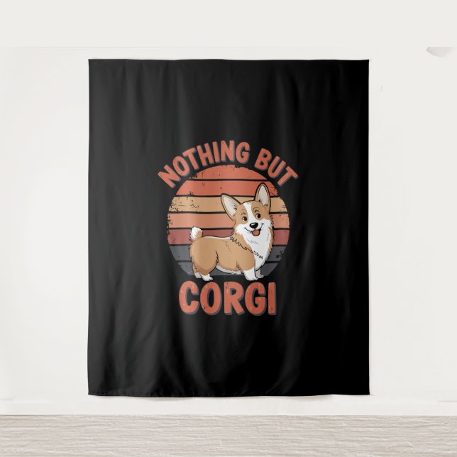 Tapete De Parede Nada Mais Que Corgi (Frente)