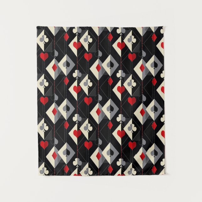 Tapete De Parede Naipe de cartas de baralho no pôquer.  (Frente)