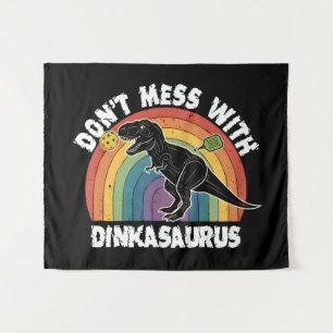 Tapete De Parede Não Brinque com Dinkasaurus Pickleball