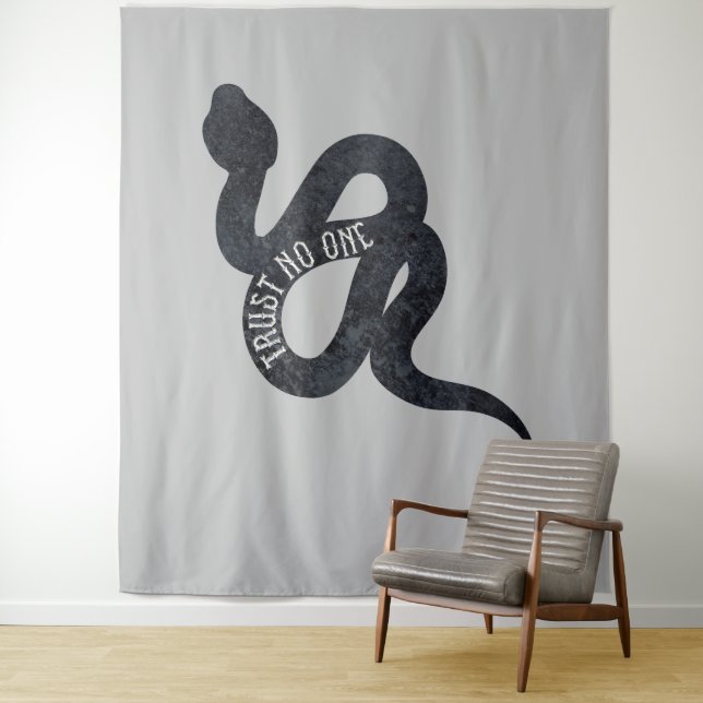 Tapete De Parede Não Confie em Ninguém Serpente Cobra (In Situ)