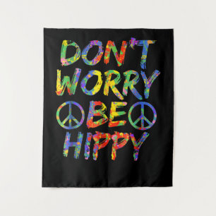 Tapete De Parede Não se preocupe com Hippy Paint Splash Soul Hippie