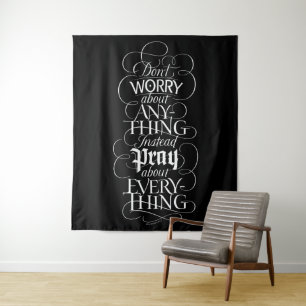 Tapete De Parede Não se preocupe com nada, Christian Calligraphy
