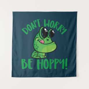 Tapete De Parede Não se preocupe com o Sapo de animação sorridente