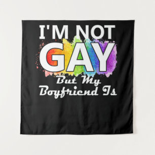 Tapete De Parede Não sou Gay, mas meu Namorado é