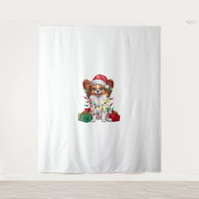 Tapete De Parede Natal de Santa Hat Papillon (Frente)