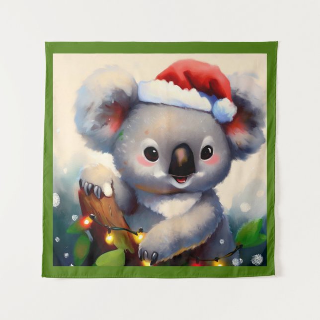 Tapete De Parede Natal Koala 2 (Frente)
