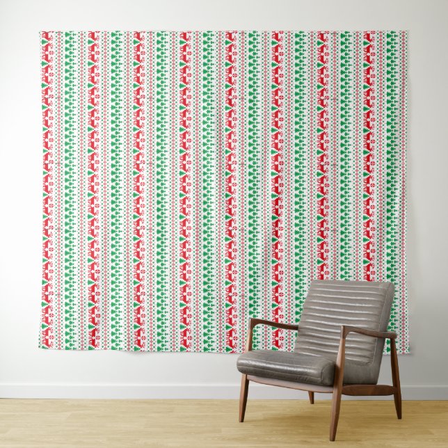 Tapete De Parede Natal, Natal Vintage  (In Situ (Horizontal))