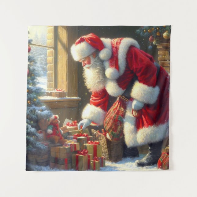 Tapete De Parede Natal Papai Noel 3 (Frente)