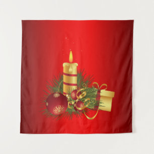 Tapete De Parede Natal Vermelho