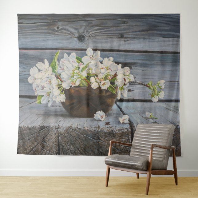 Tapete De Parede Natureza-Morta com Flor de Maçã - Impressão de Art (In Situ (Horizontal))