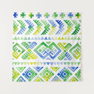 Tapete De Parede Navajo Tribute: Watercolor Tribal Majestade
