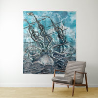 Navio gigante Octopus Blue Sea Monster