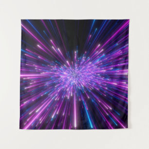 Tapete De Parede Neon Galaxy - Fundo do Abstrato Cósmico
