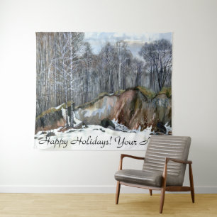 Tapete De Parede Neve ravinepainting aquarela