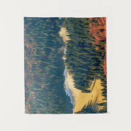 Tapete De Parede Nevoeiro rolando num campo de outono de solitário